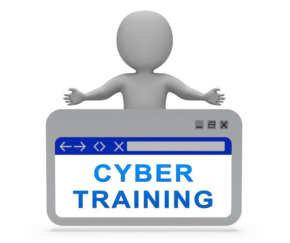 Team in a cybersecurity training session